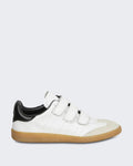 Dames Beth leren sneakers Wit