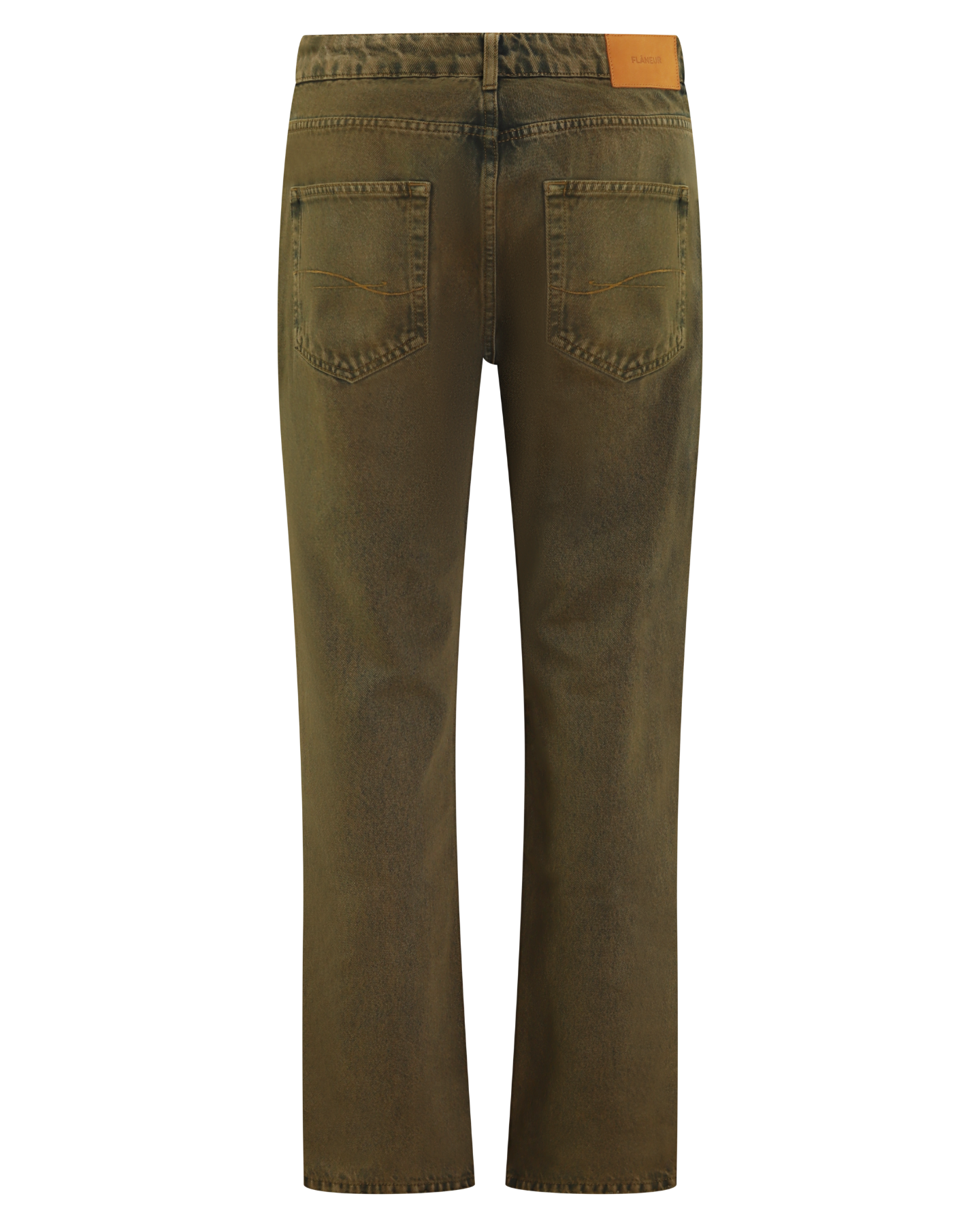 Heren Straight Jeans Beige