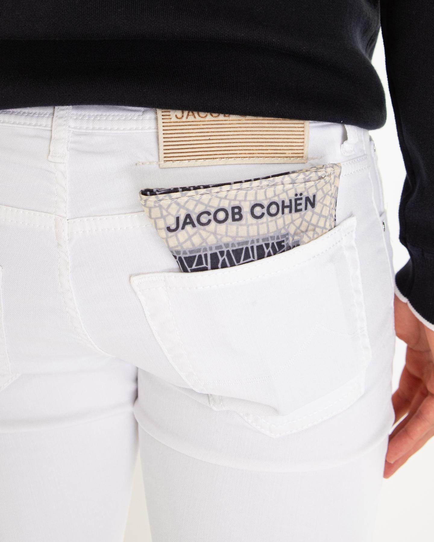 Jacob Cohen Heren Super Slim Fit Nick Wit - Eleganza.nl