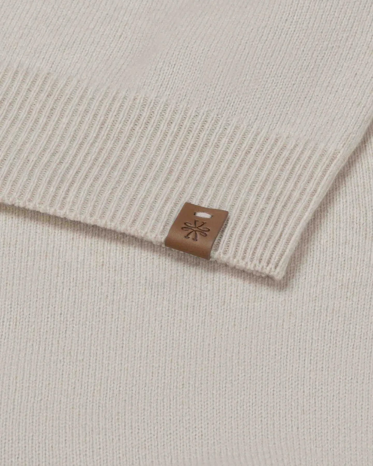 Jacob Cohen Heren Wollen cashmere trui met ronde hals Beige - Eleganza.nl