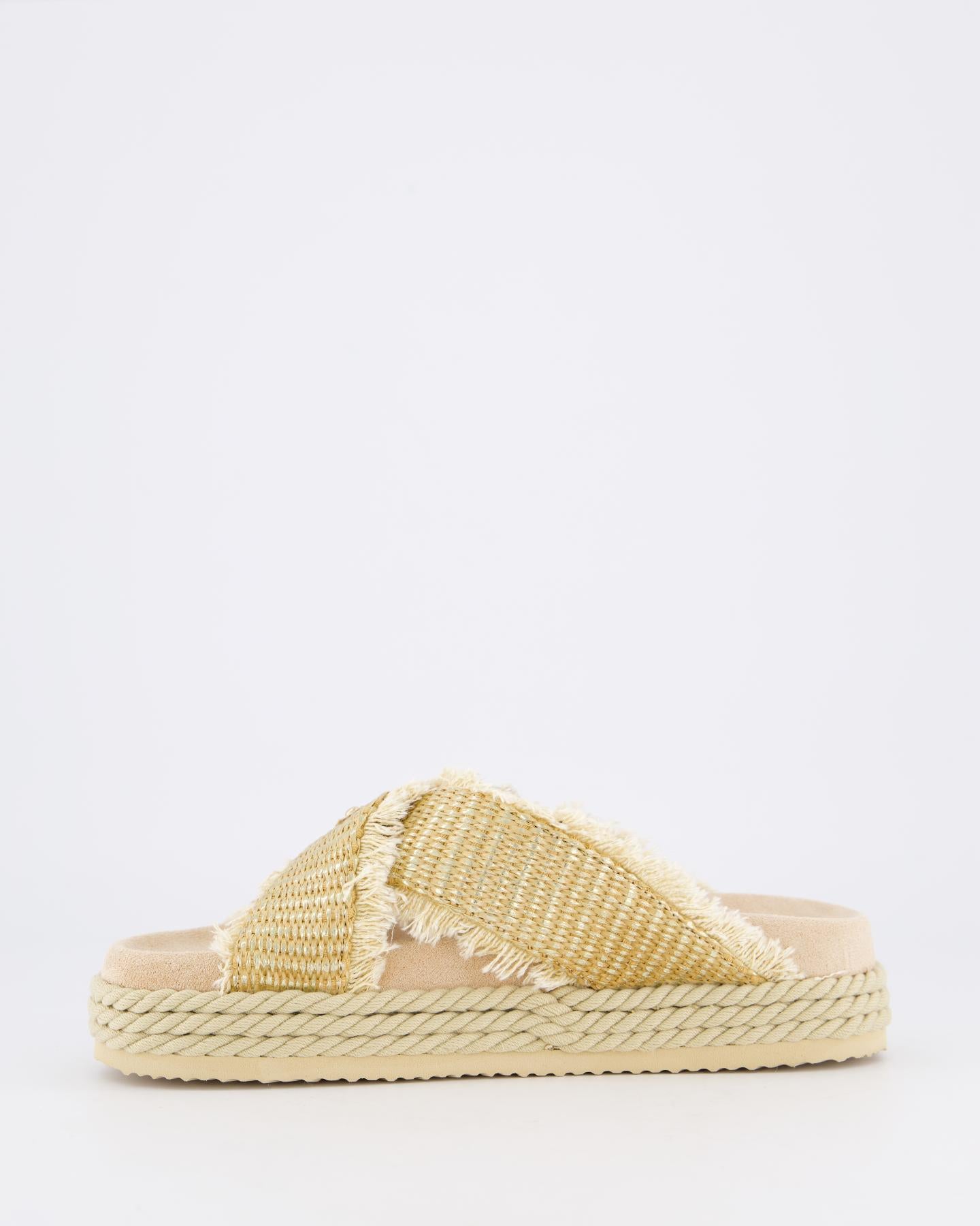 Dames Criss-Cross Rope Sandal