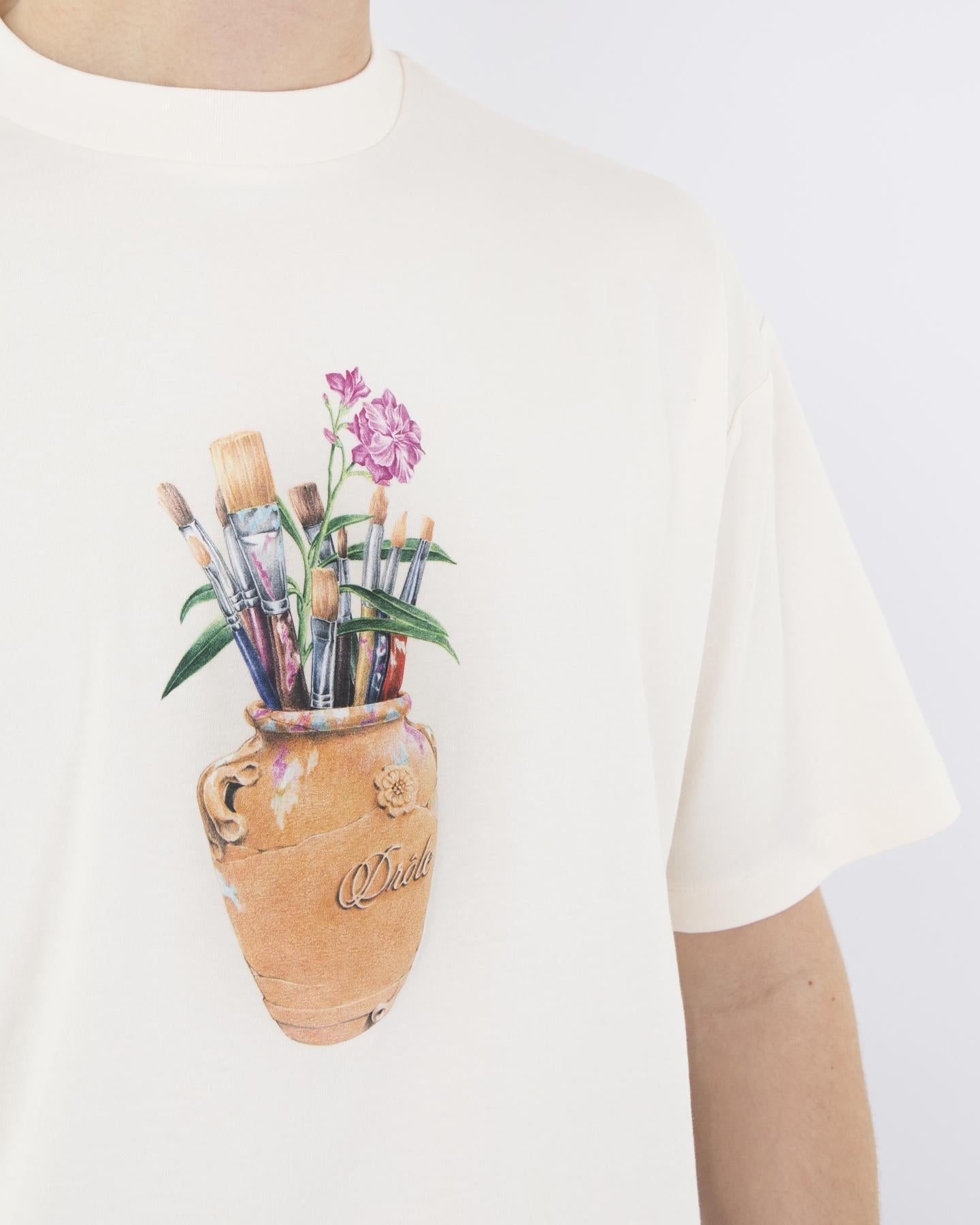 Men Le T-shirt Pinceaux