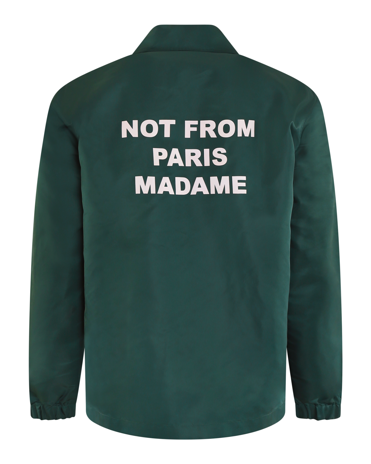 Heren Slogan Jacket Groen