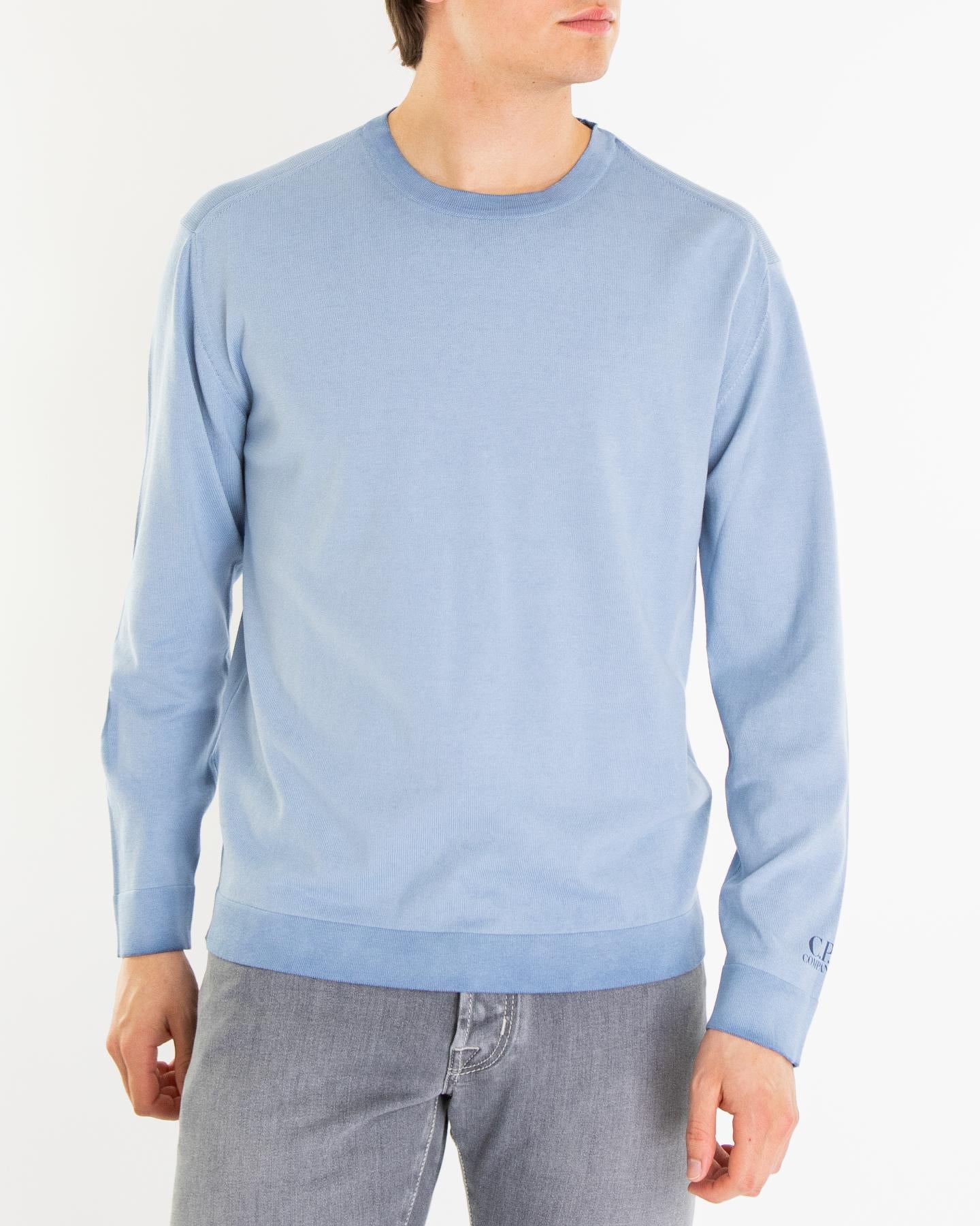 Heren Crew Neck Knit Blauw