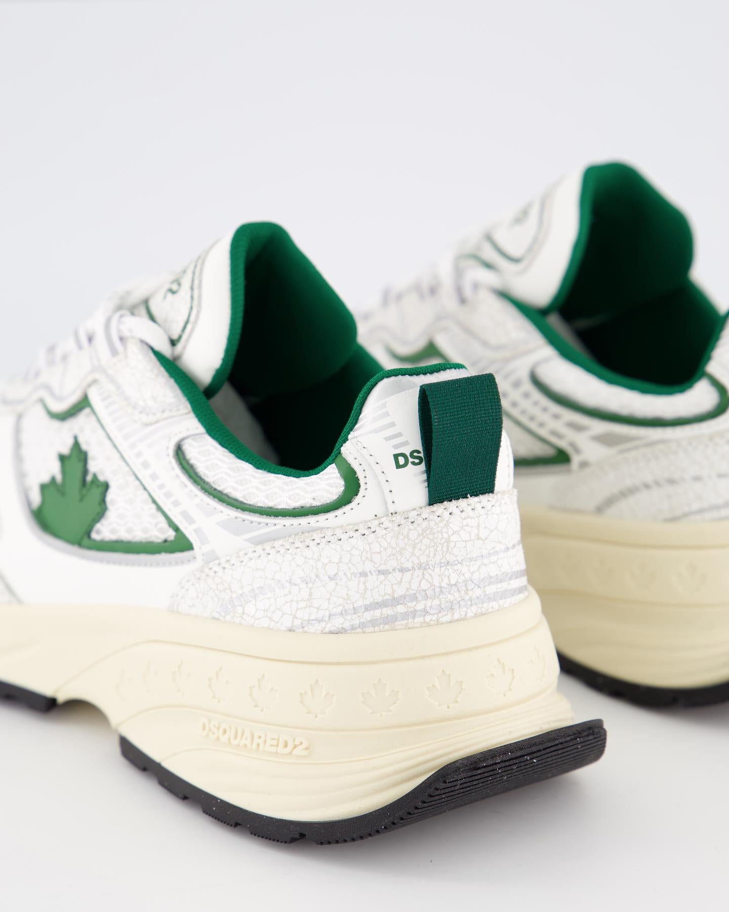 Heren Sprinter Sneaker Wit/Groen