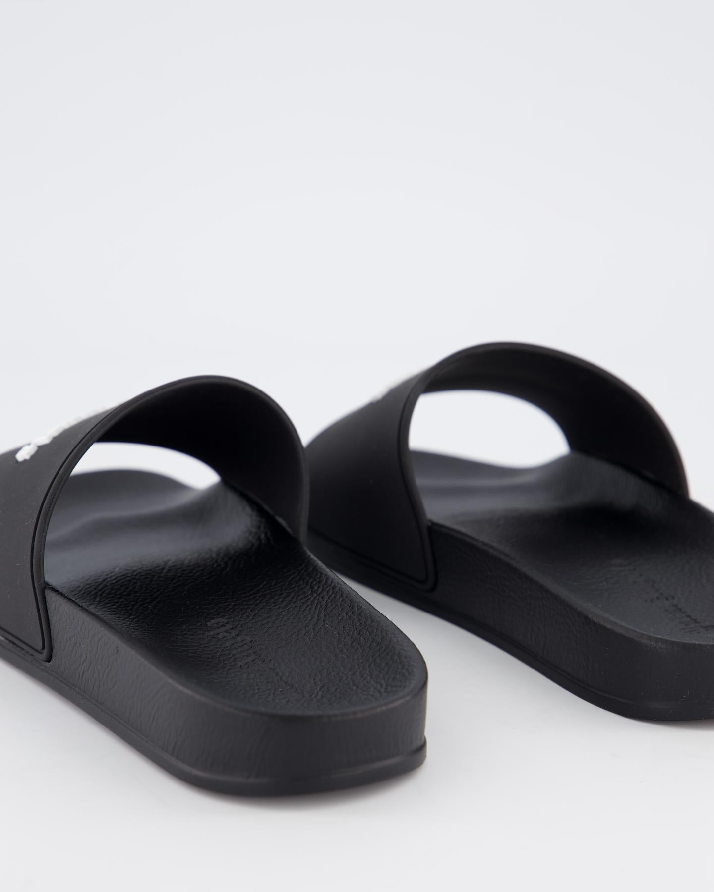 Dames Essential Logo Slider Zwart