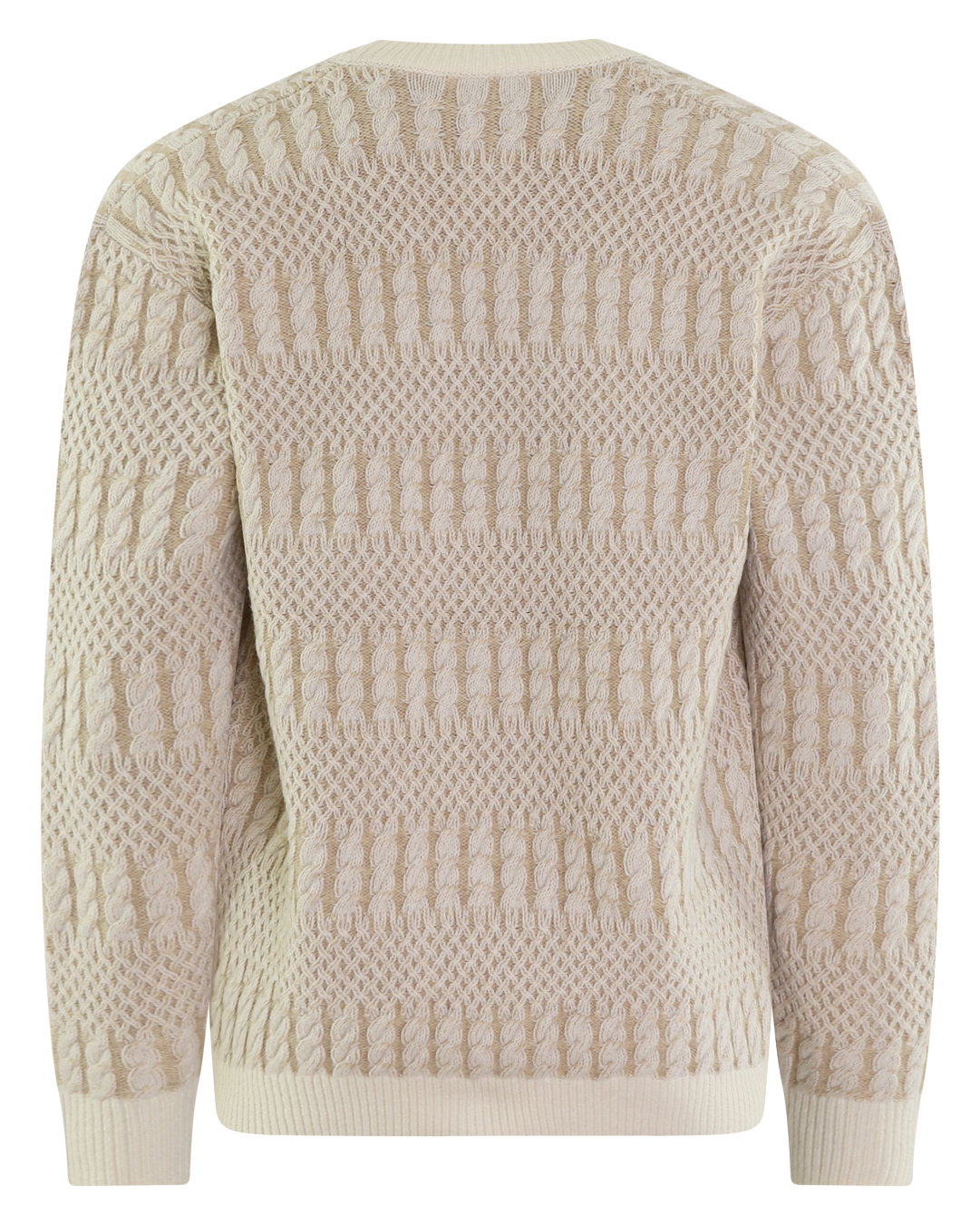 Heren Le Cardigan Torsades Bicolor