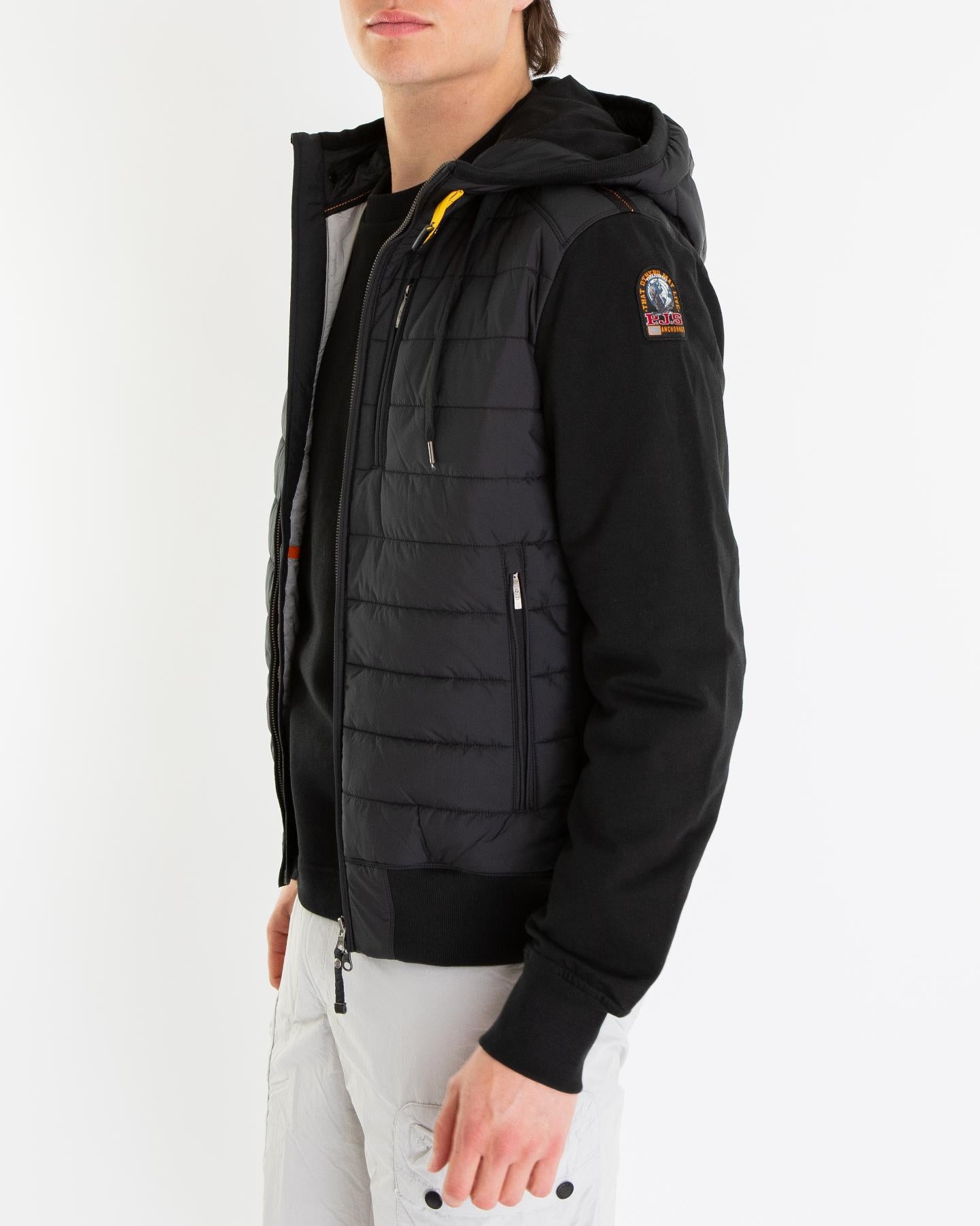 Heren Ivor Hooded Jacket Zwart