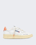 Autry Women's Medalist Low Sneaker White/Peach
