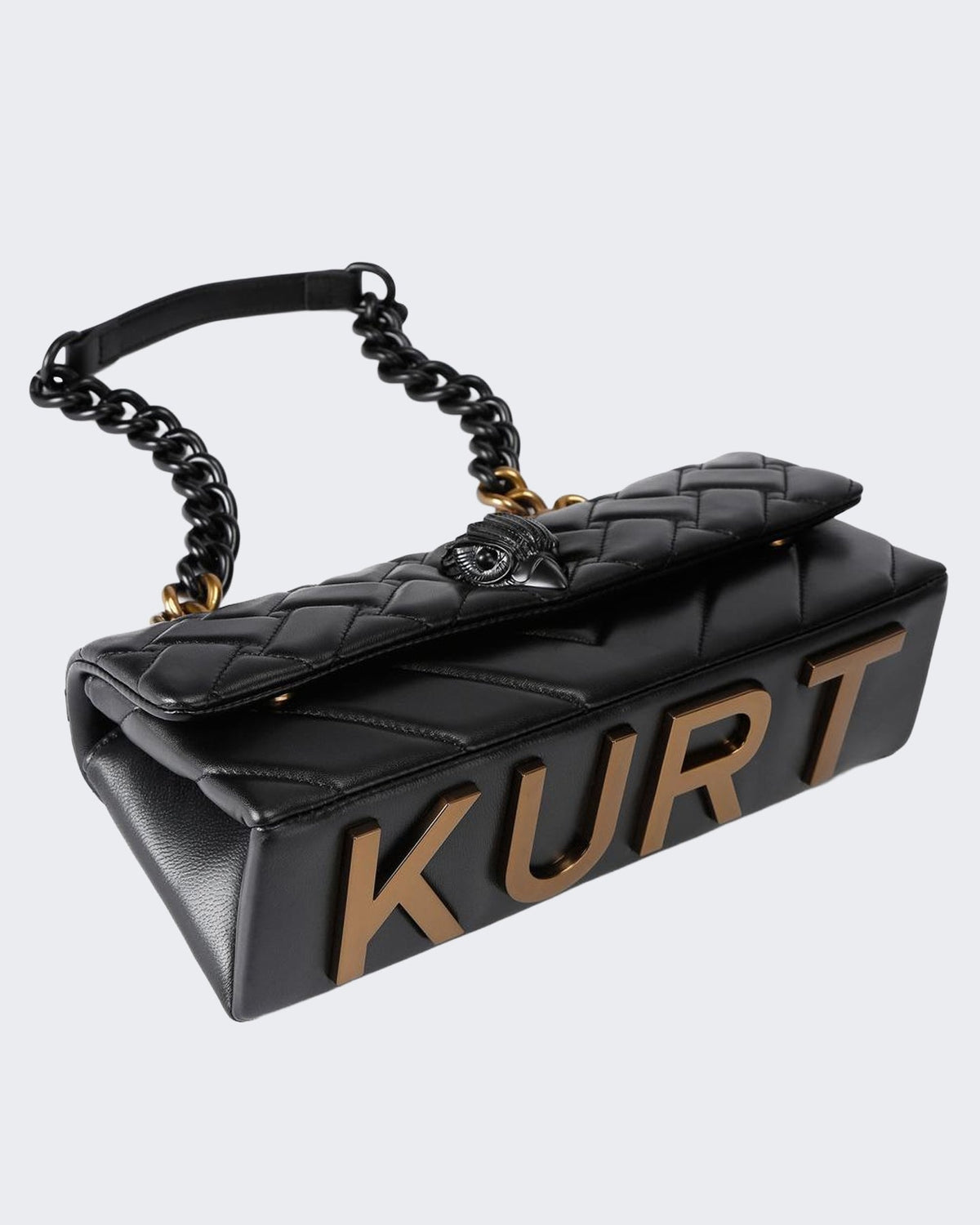 Kurt Geiger Dames 690-Kensington East West Kurt-Black-Leather Zwart - Eleganza.nl