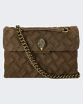 Women's 690-Leather Kensington Bag-Brown-Suede/Leather Brown — huidige kleur
