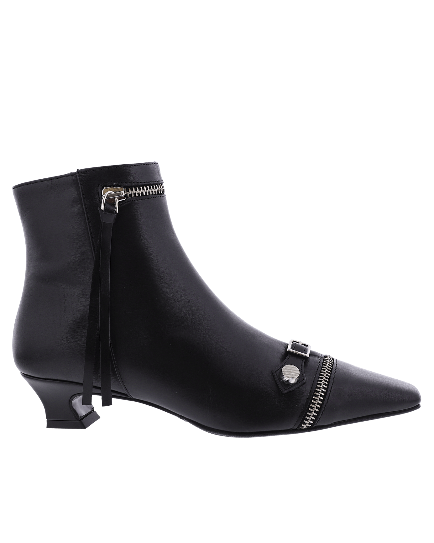 Women Tronchetto leather black