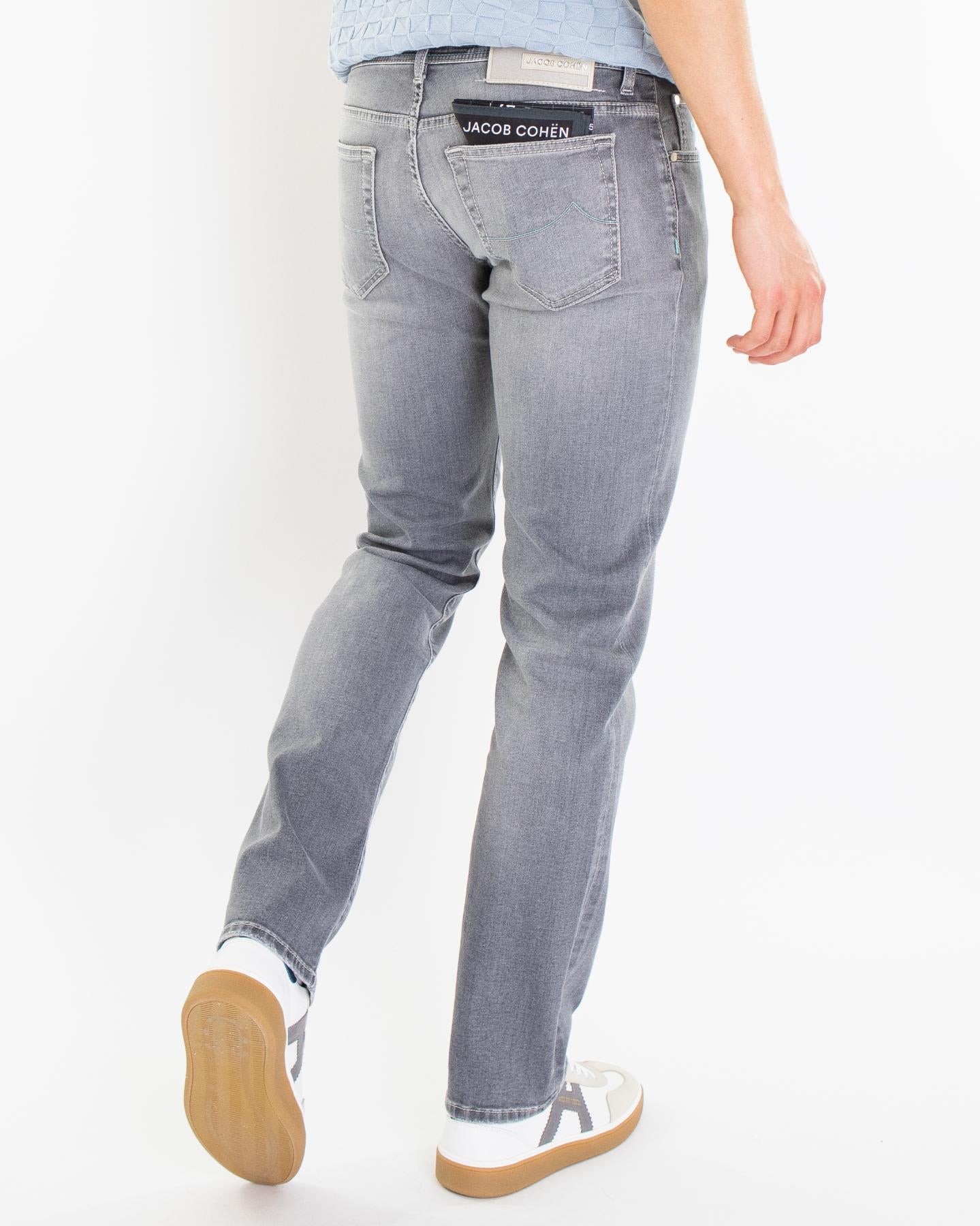 Heren Slim Fit Nick Licht Grijs