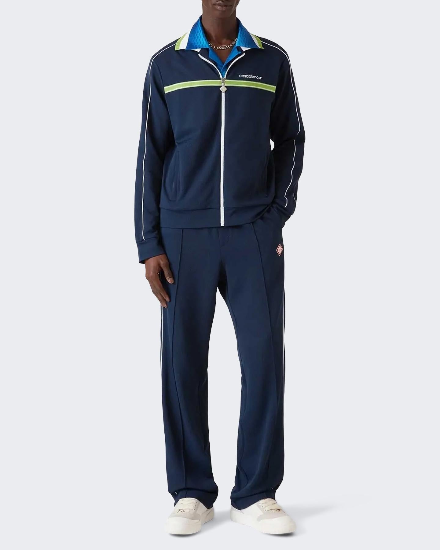Casablanca Heren Round Pique Track Jacket