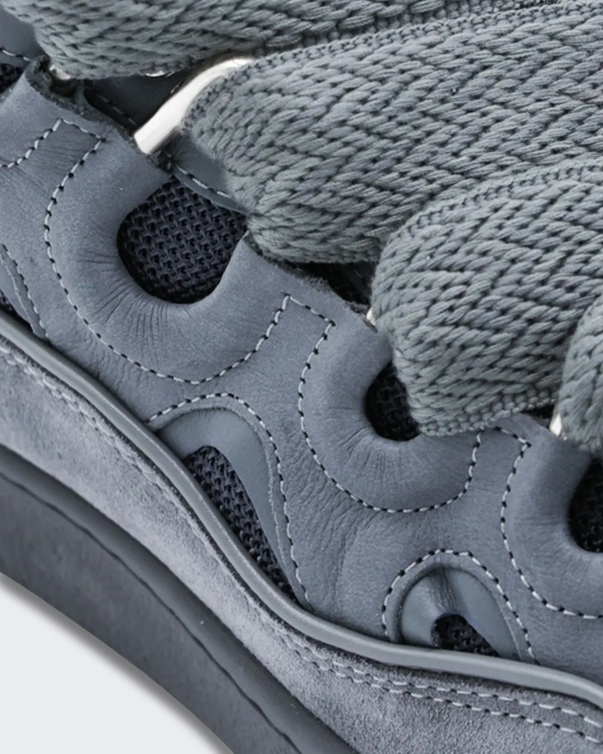 Lanvin Heren Curb Monocolor Anthracite - Eleganza.nl
