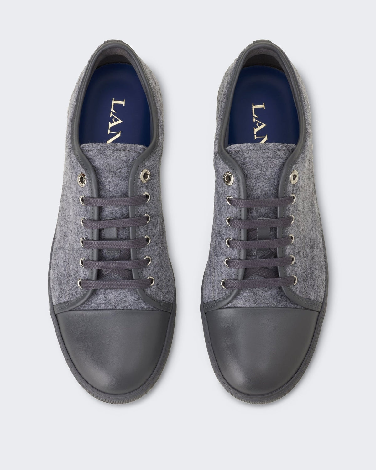 Lanvin Heren DBB1 sneaker van vilt in Grijs - Eleganza.nl