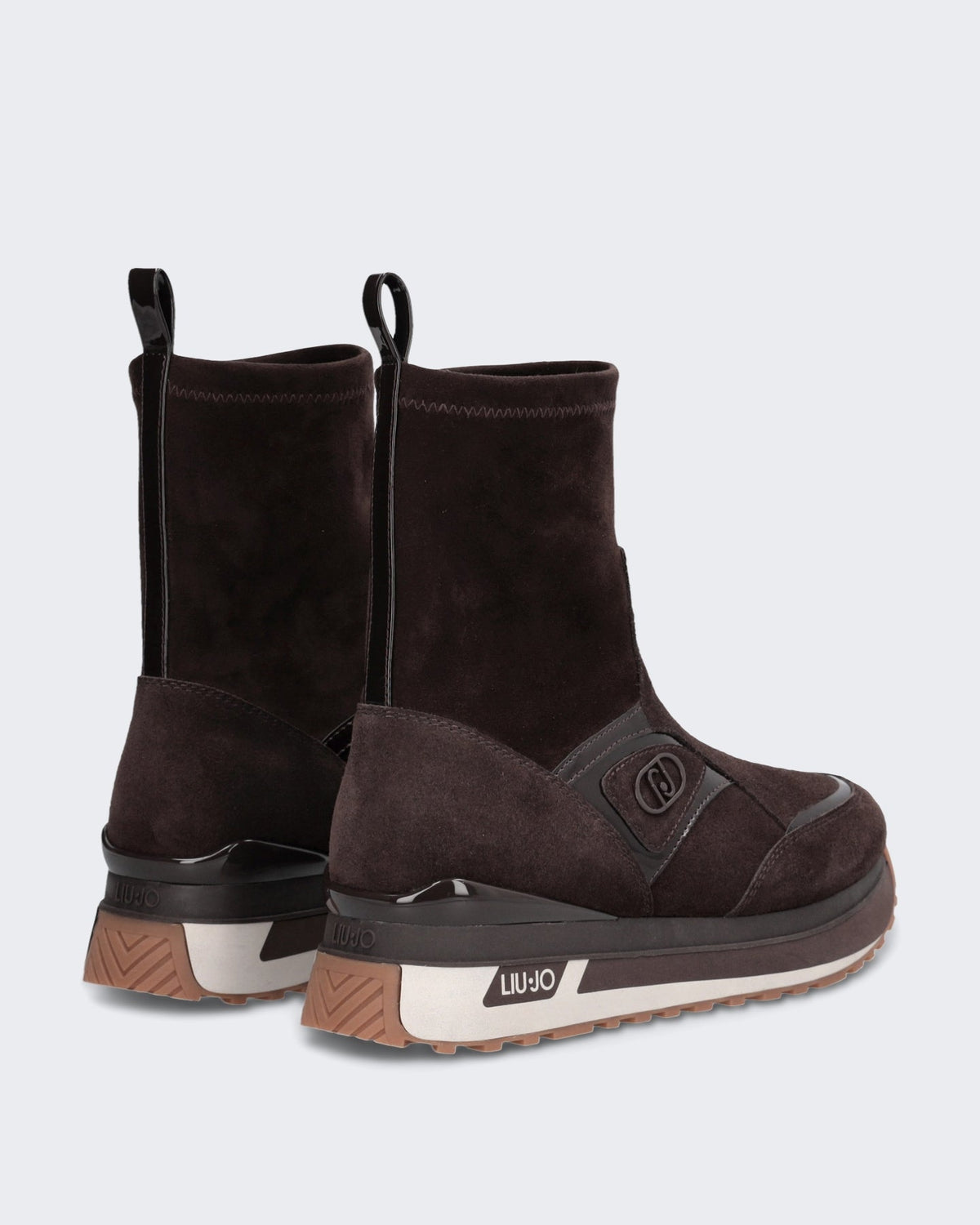Liu Jo Dames Maxi Wonder 104 sneaker in mokabruin Bruin - Eleganza.nl