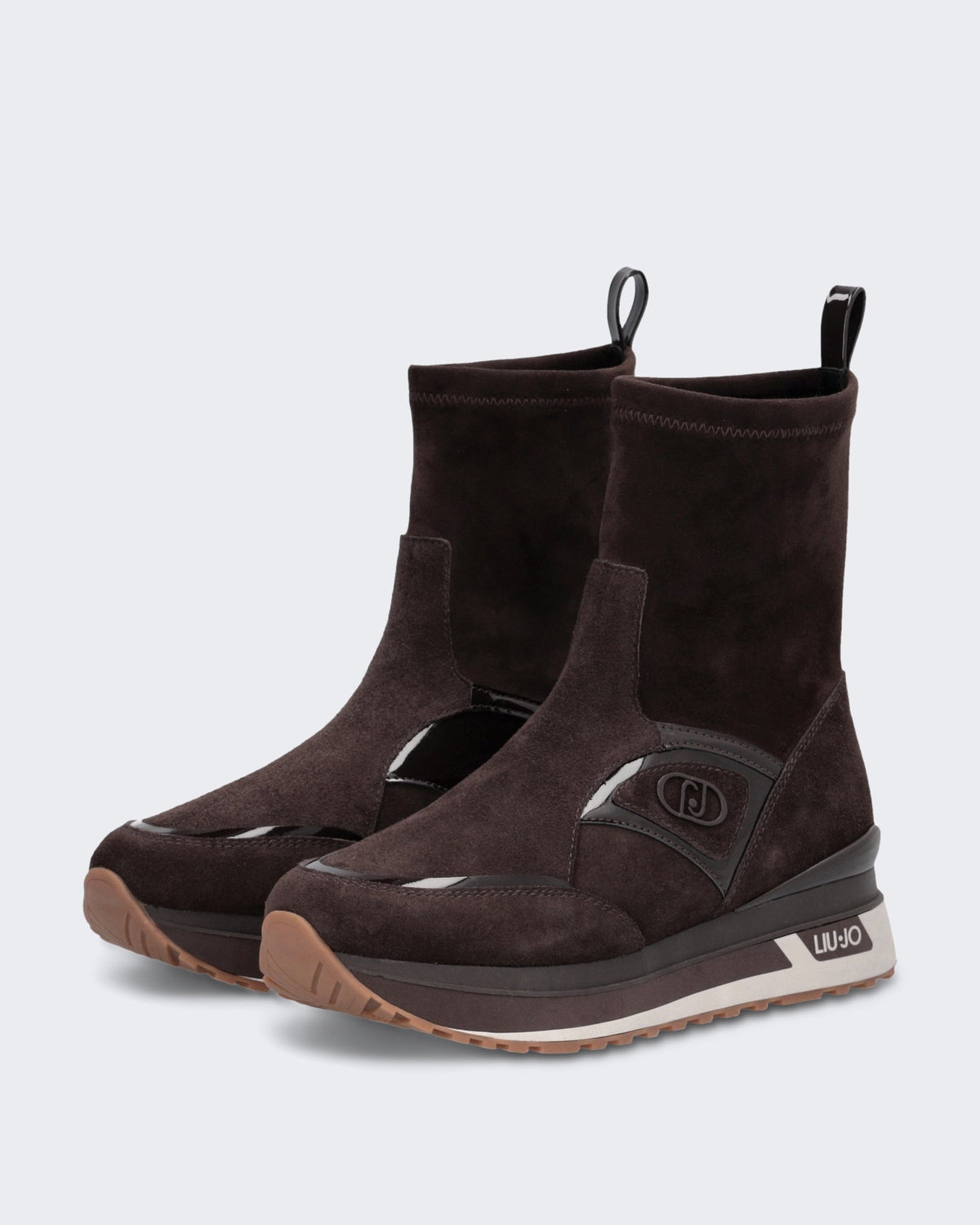Liu Jo Dames Maxi Wonder 104 sneaker in mokabruin Bruin - Eleganza.nl