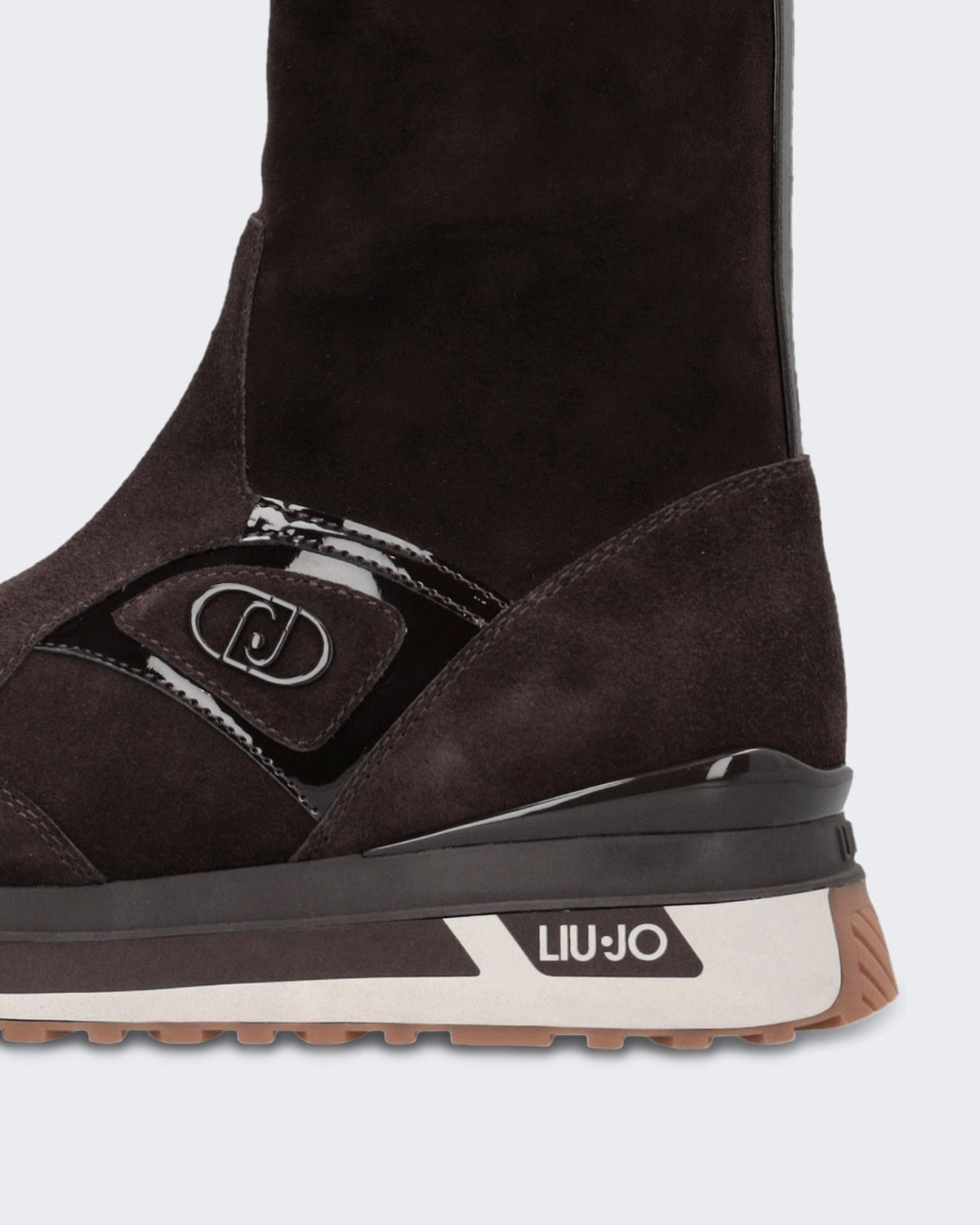 Liu Jo Dames Maxi Wonder 104 sneaker in mokabruin Bruin - Eleganza.nl