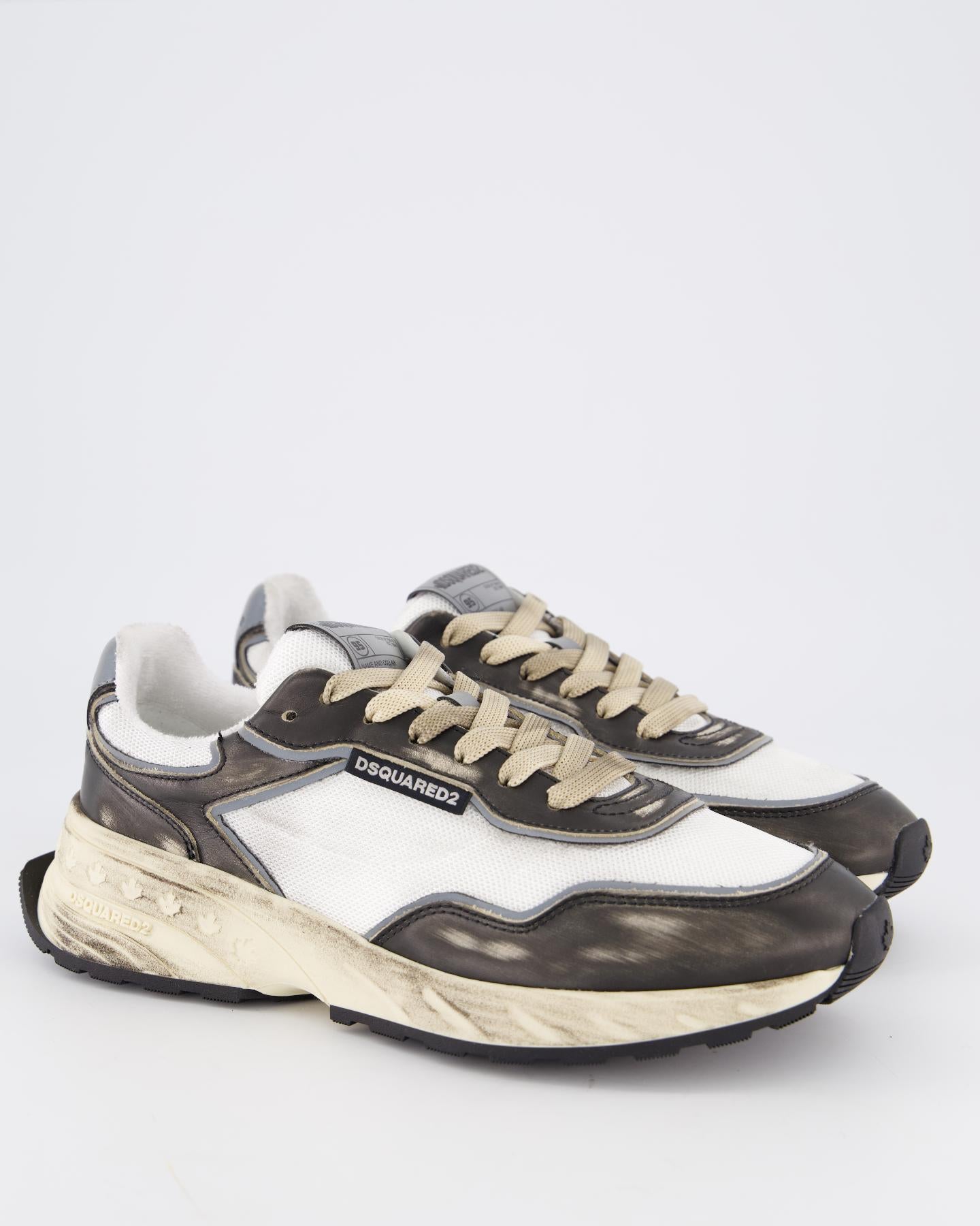 Heren Sprinter Sneaker Zwart/Wit