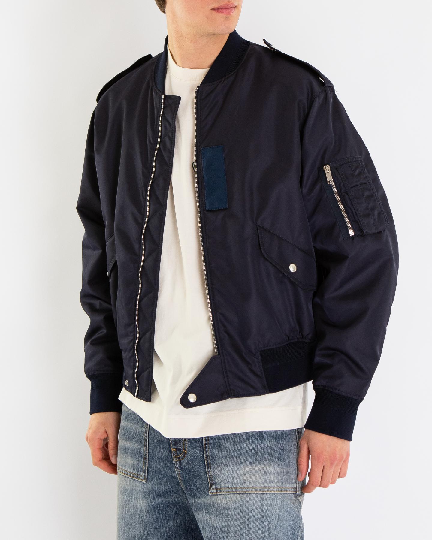 Heren Bomber Jacket Blauw