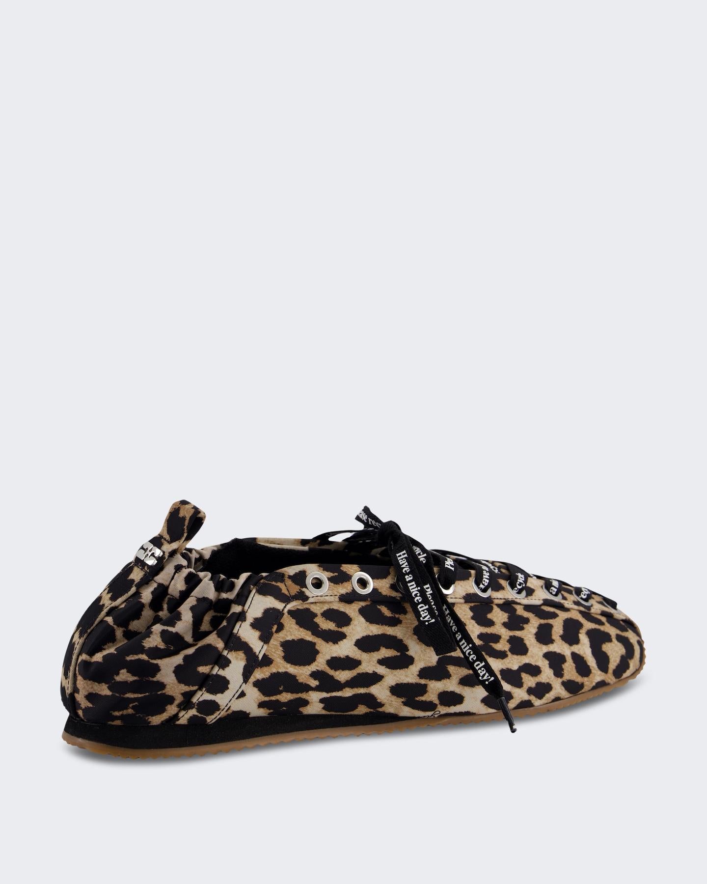 Ganni Dames Ballerina's met luipaardprint