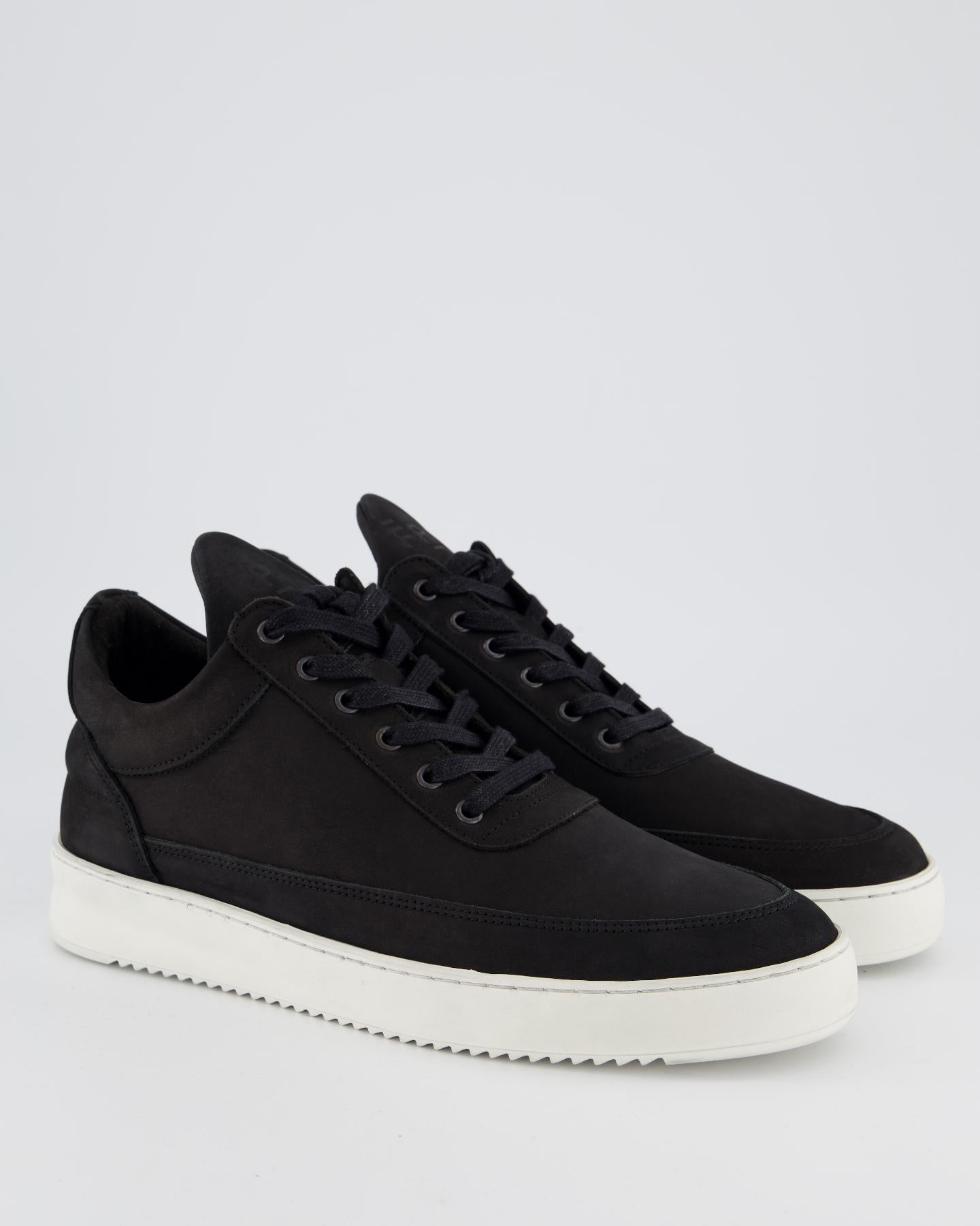 Men Low Top Ripple Nubuck Black