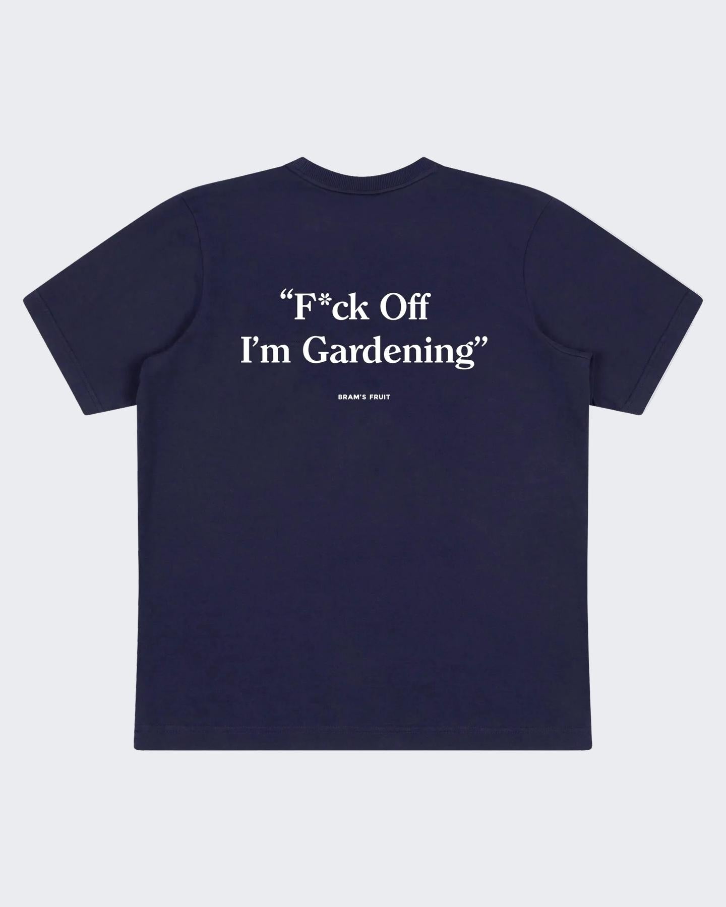 Heren Fuck Off T-shirt Blauw