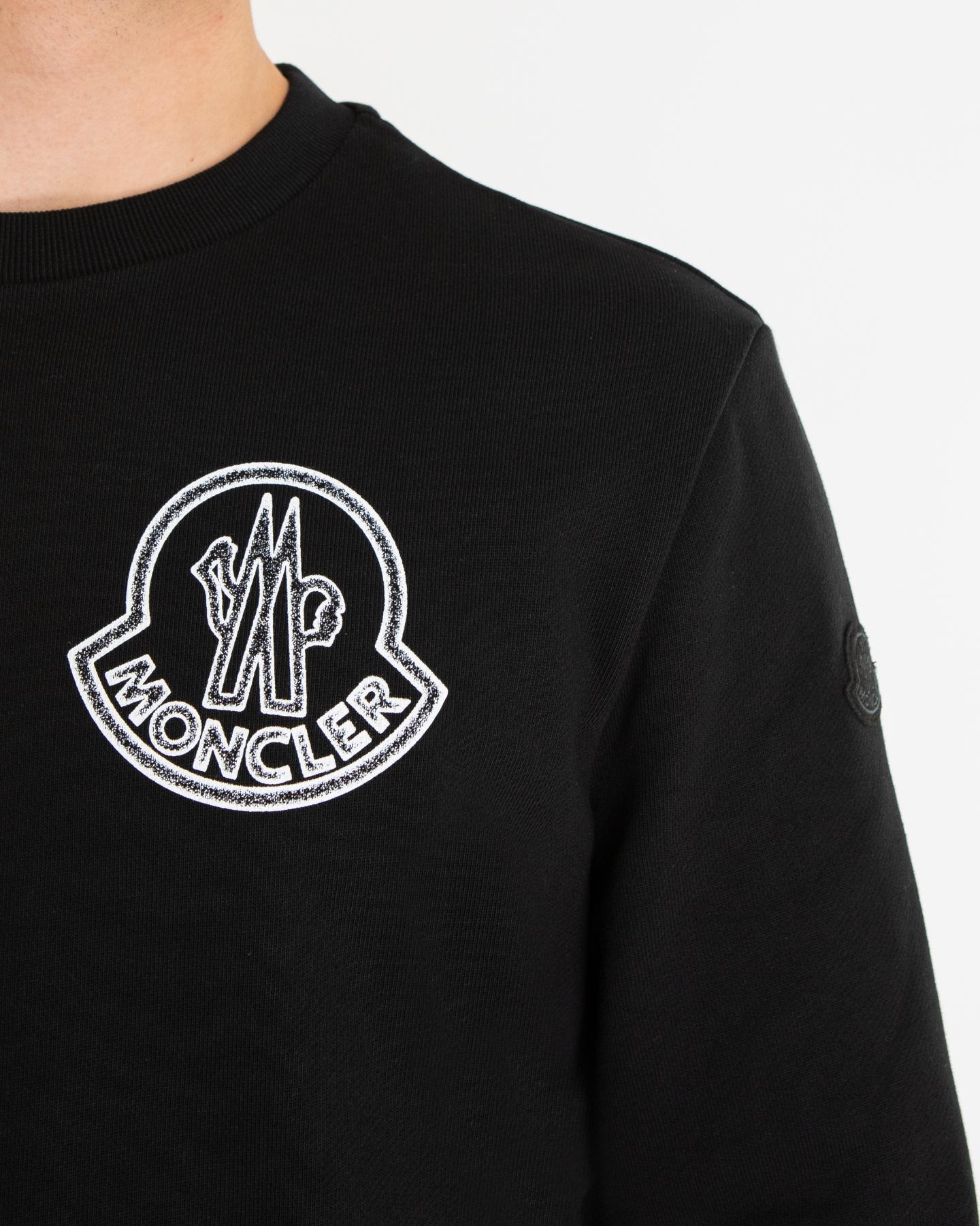 Moncler Heren Logo patch Sweater Zwart - Eleganza.nl