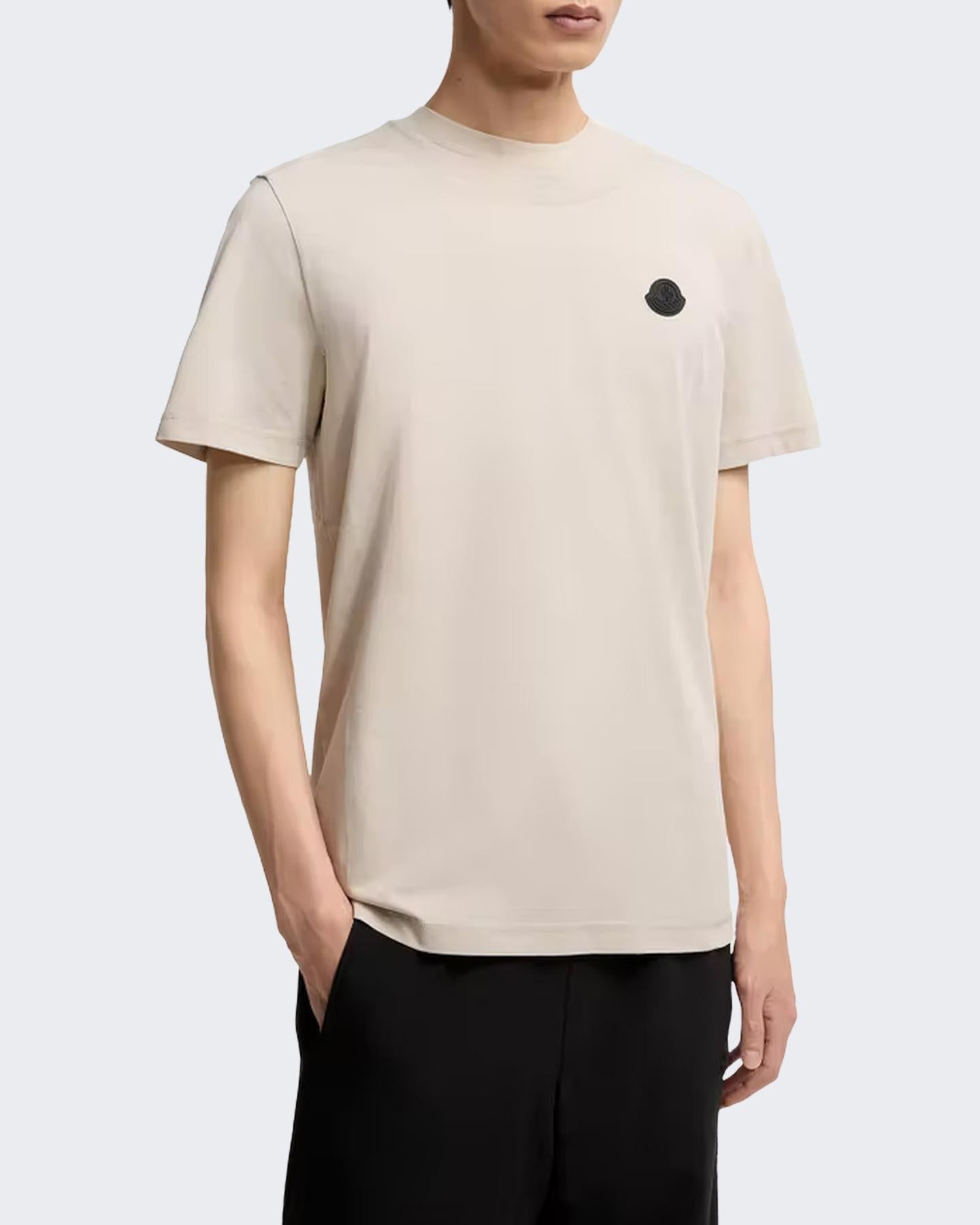 Moncler Heren Logopatch T-Shirt Zwart - Eleganza.nl