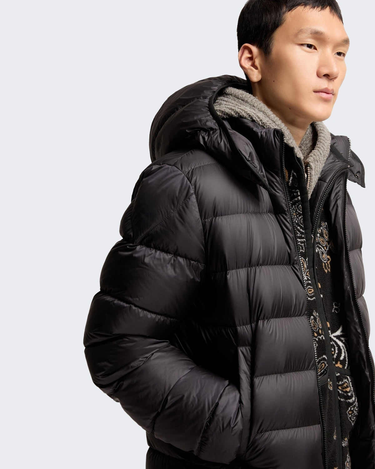 Moncler Heren Ravenlock gewatteerde Zwart - Eleganza.nl