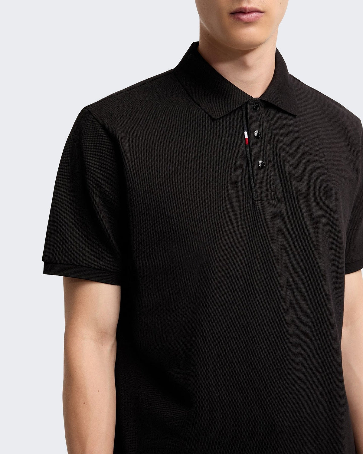 Moncler Heren Ss Polo-L20918a00017 89a16-Black Zwart - Eleganza.nl