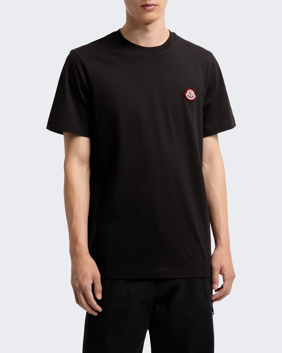 Moncler Heren Ss T-Shirt-L20918c00045 89b8y-Black Zwart - Eleganza.nl