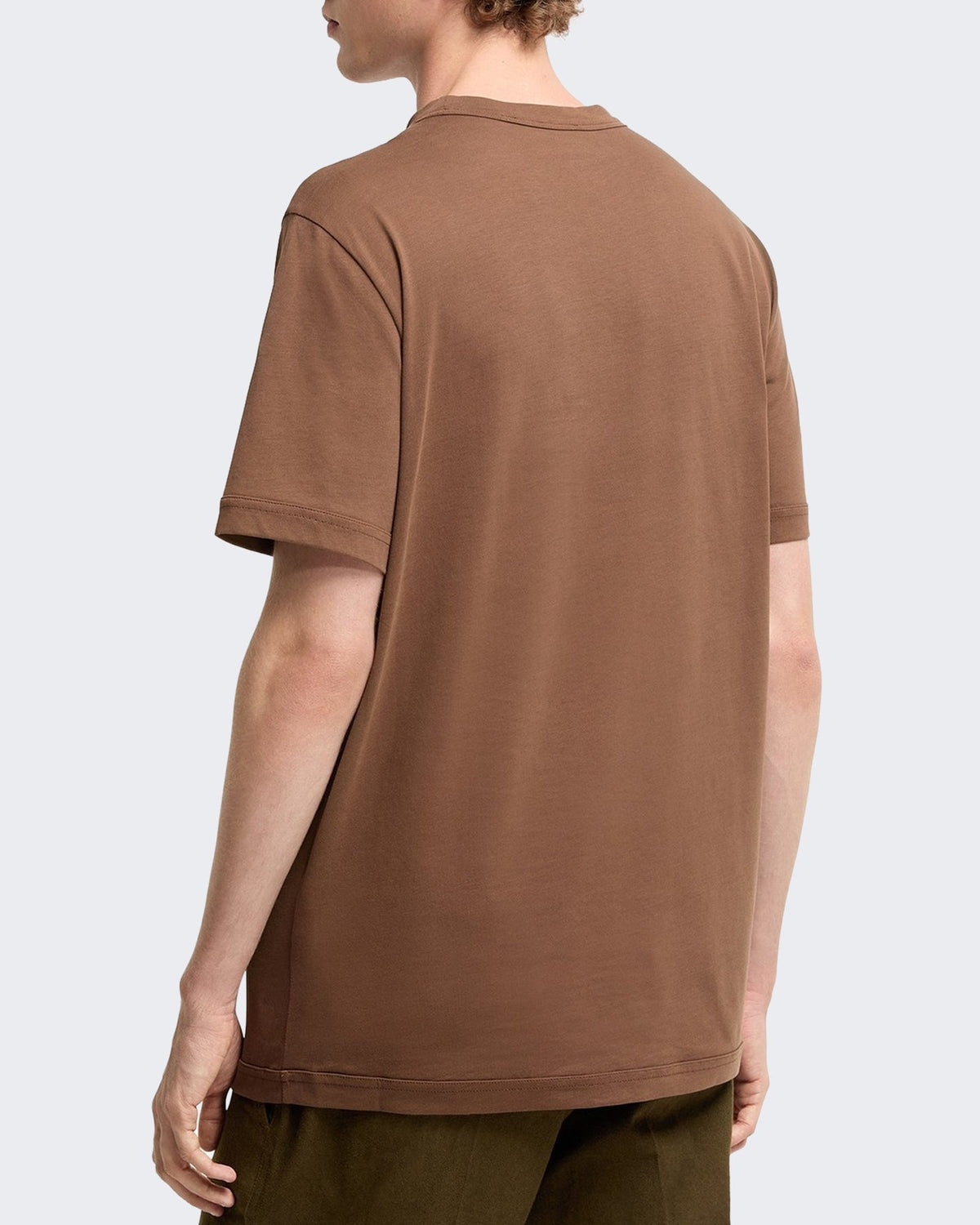 Moncler Heren T-shirt met korte mouwen Bruin - Eleganza.nl