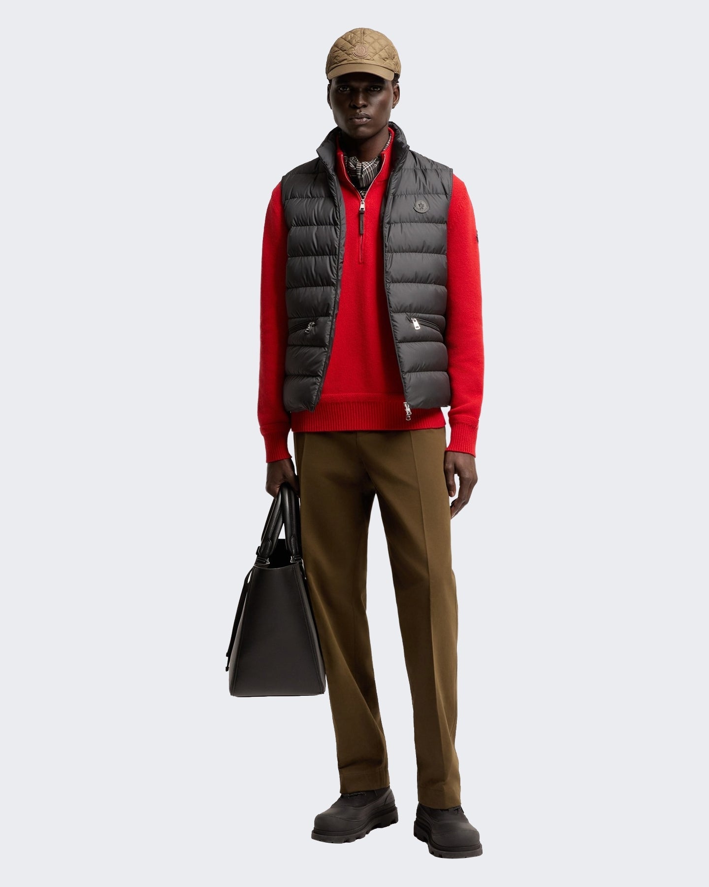 Moncler Heren Treompan gewatteerd vest Zwart - Eleganza.nl