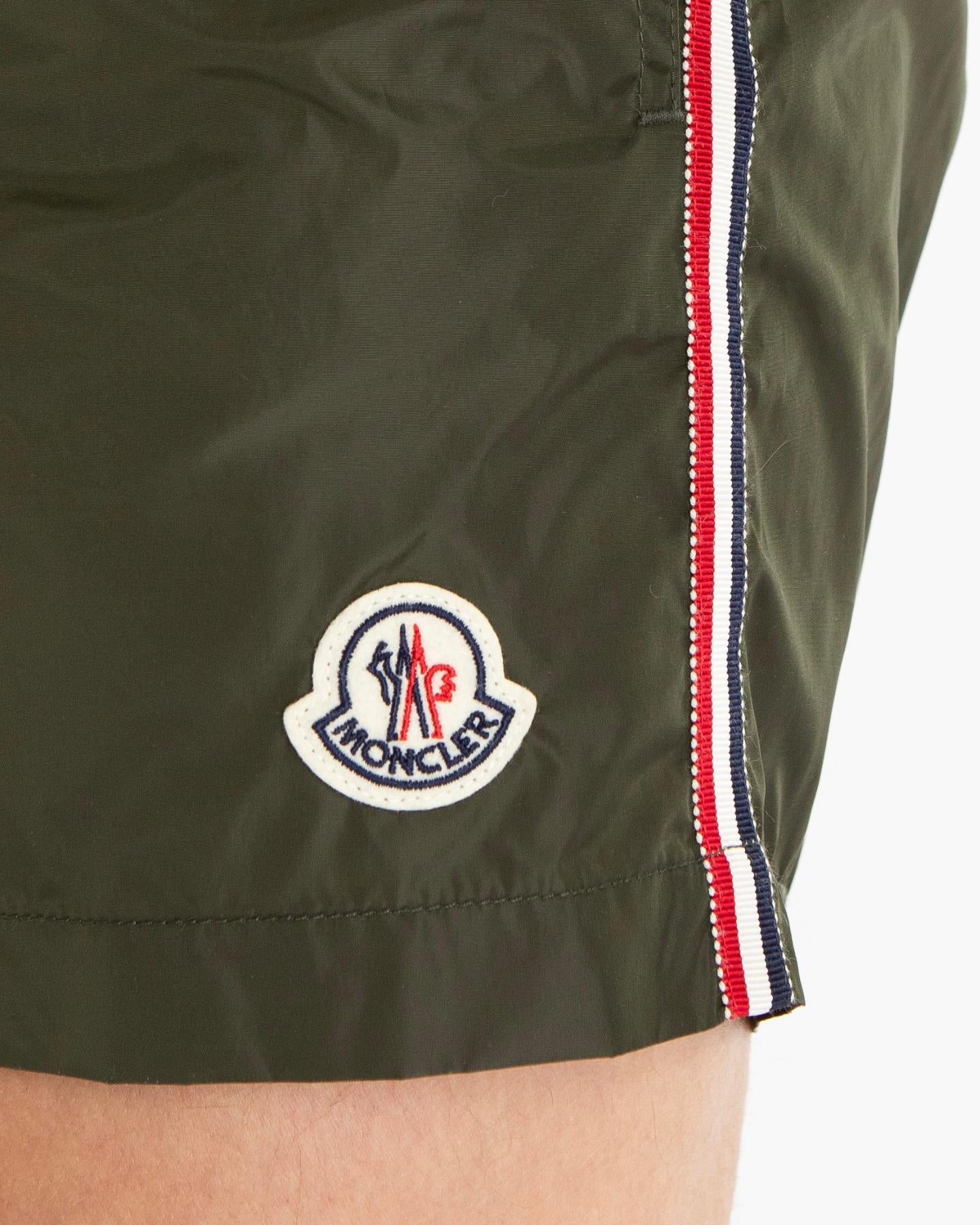Moncler Heren Tri Stripe Beachwear Groen - Eleganza.nl