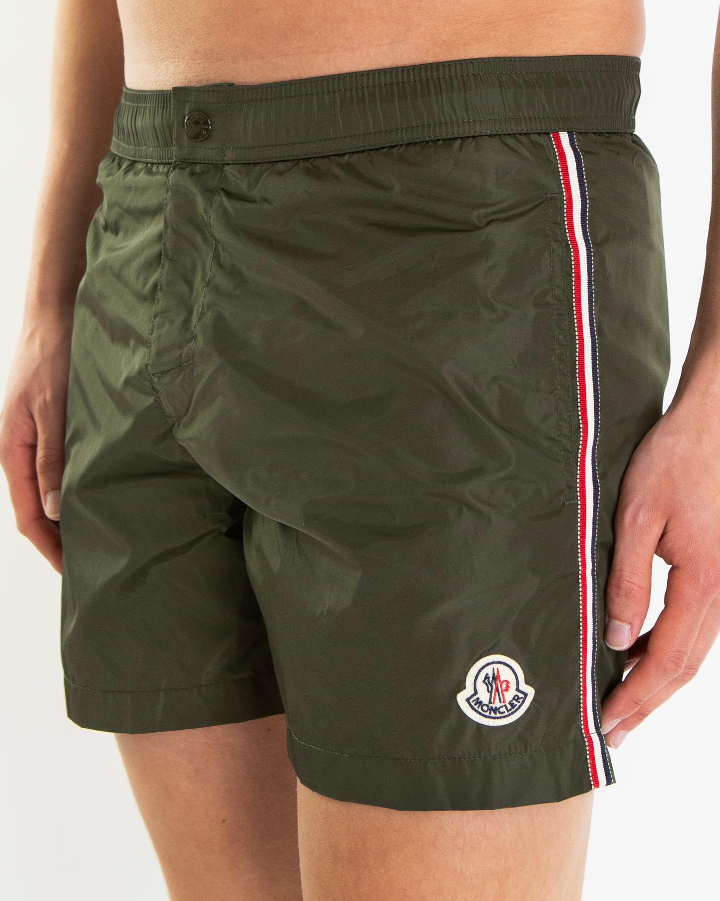 Moncler Heren Tri Stripe Beachwear Groen - Eleganza.nl