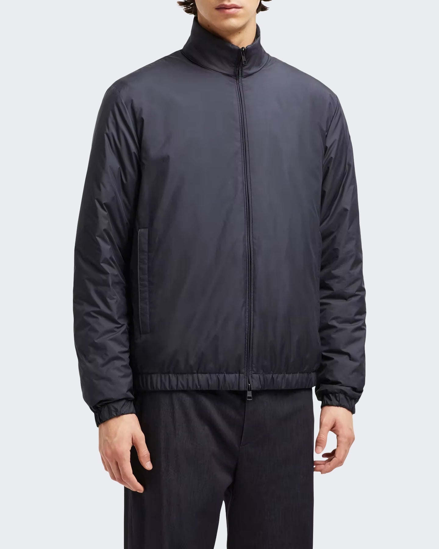 Moncler Moncler Heren Solienn gewatteerde Blauw jas - Eleganza.nl