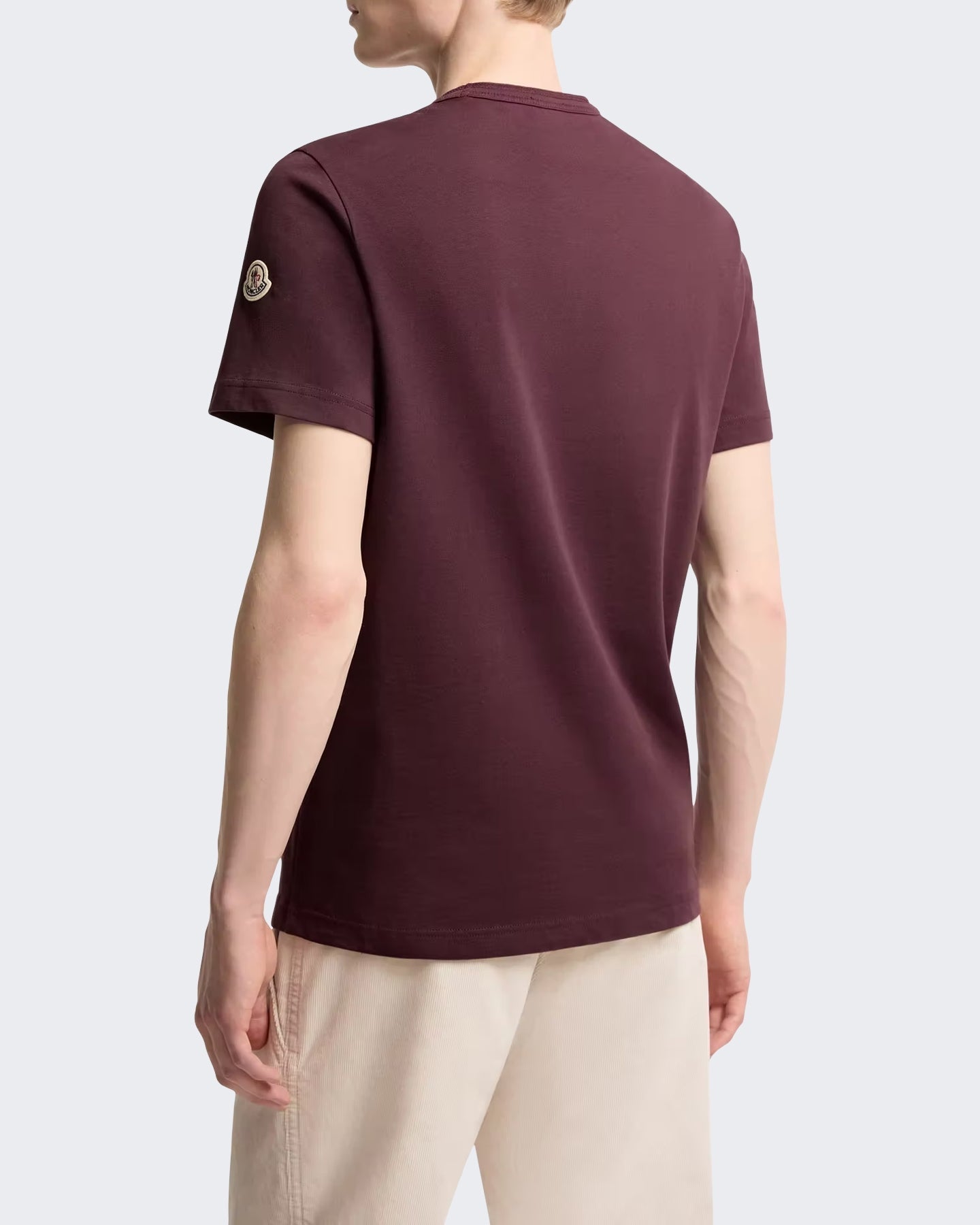 Moncler Moncler Heren T-shirt met korte mouwen Rood - Eleganza.nl