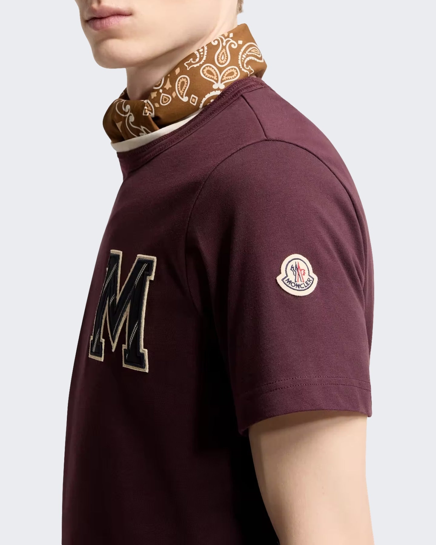 Moncler Moncler Heren T-shirt met korte mouwen Rood - Eleganza.nl