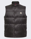 Moncler Heren Tuquerouye gewatteerd vest Zwart — huidige kleur