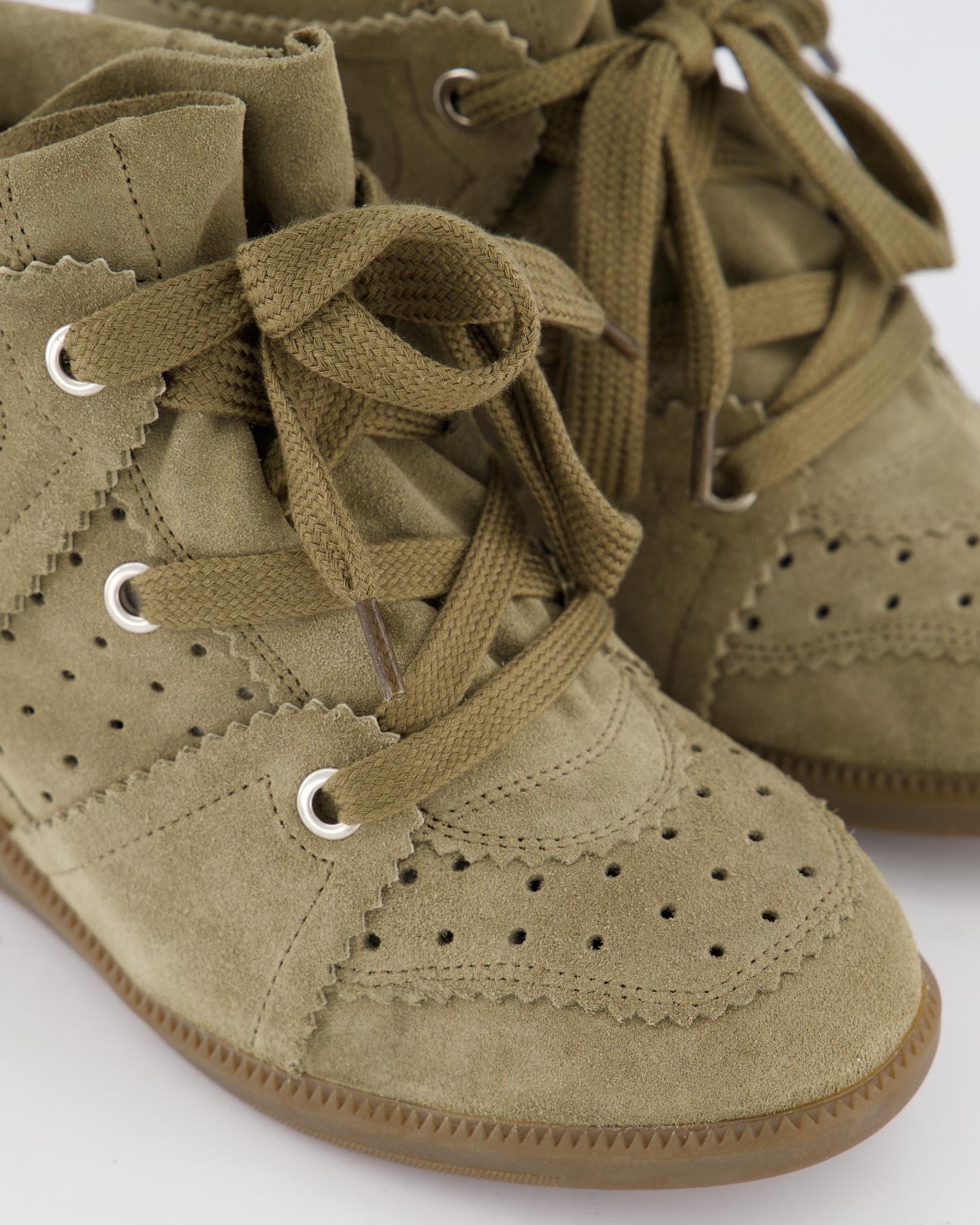 Dames Bobby Sneaker Taupe Groen