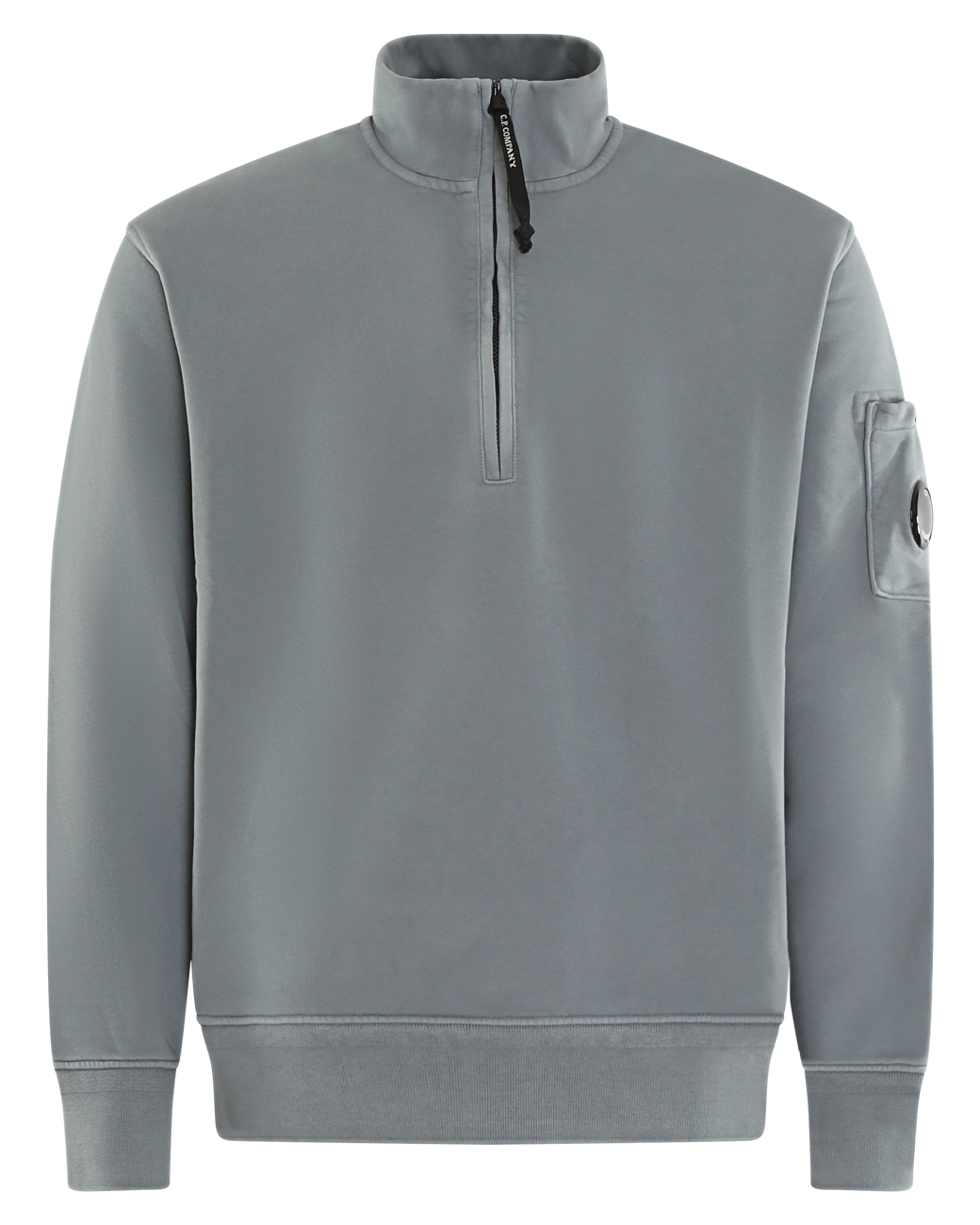 Heren Half Zip Collar Sweater Grijs