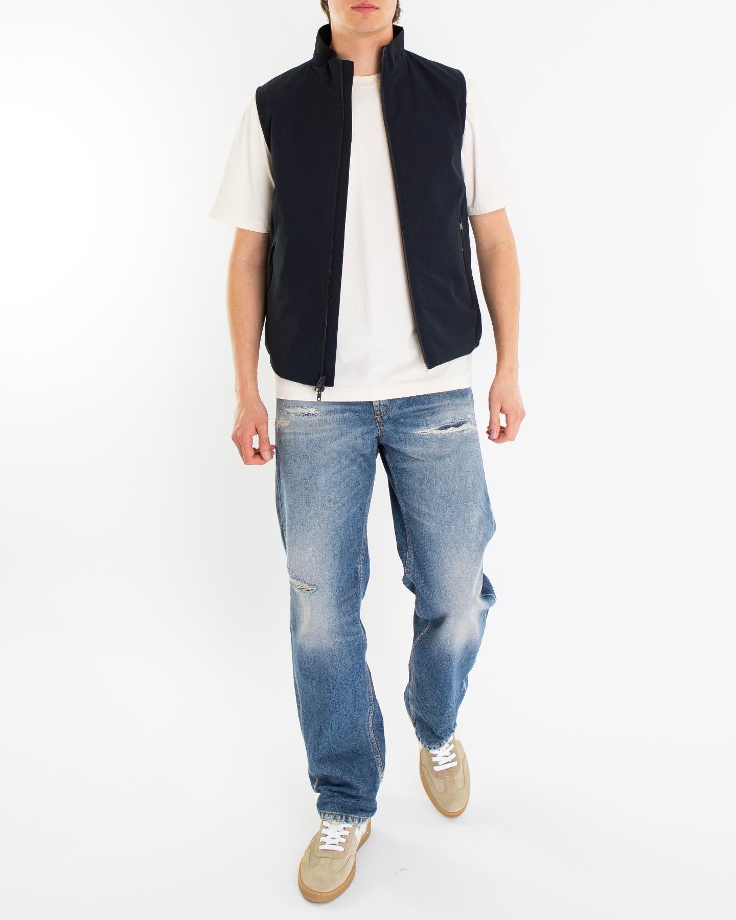Woolrich Heren Two Layers Sailing Vest Blauw
