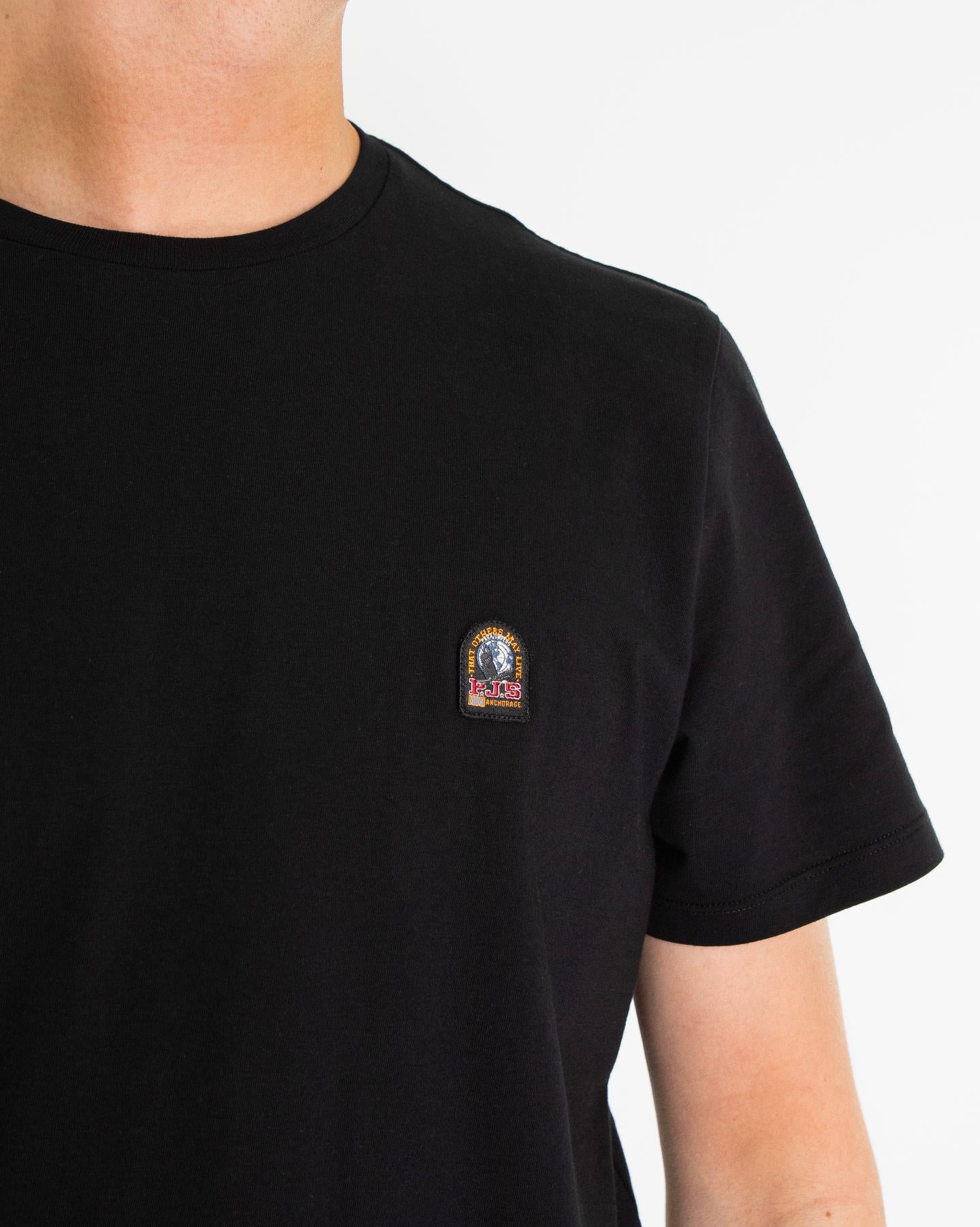 Heren Patch T-Shirt Zwart