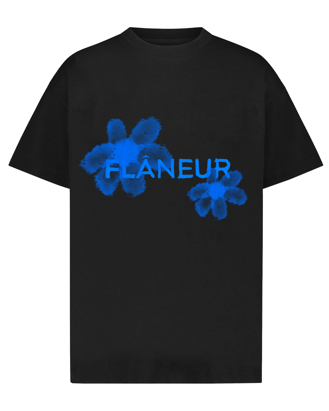 Men Floral Watercolor Black/Blue