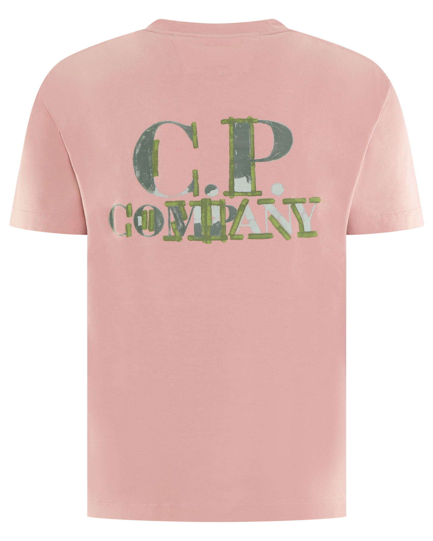 Heren Printed Logo T-Shirt Roze