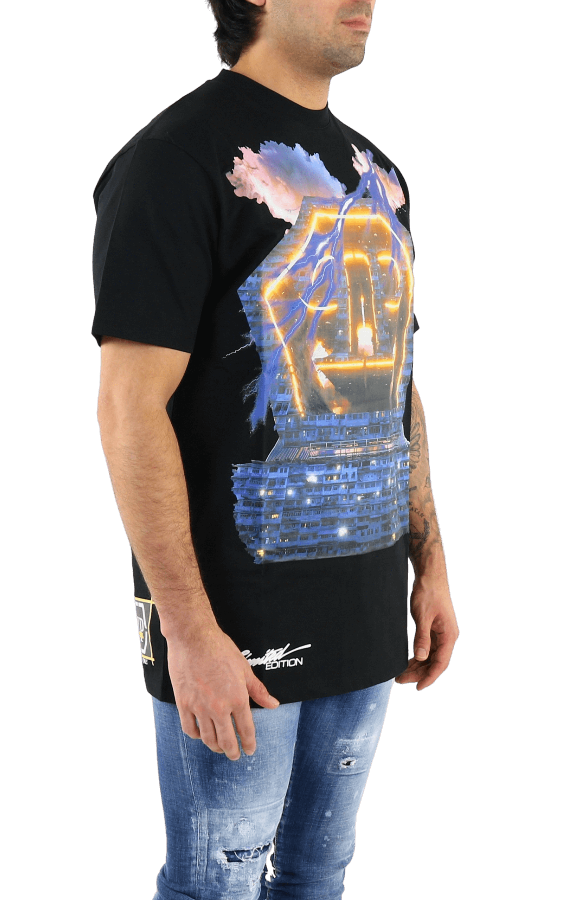 Men T-shirt Round Neck