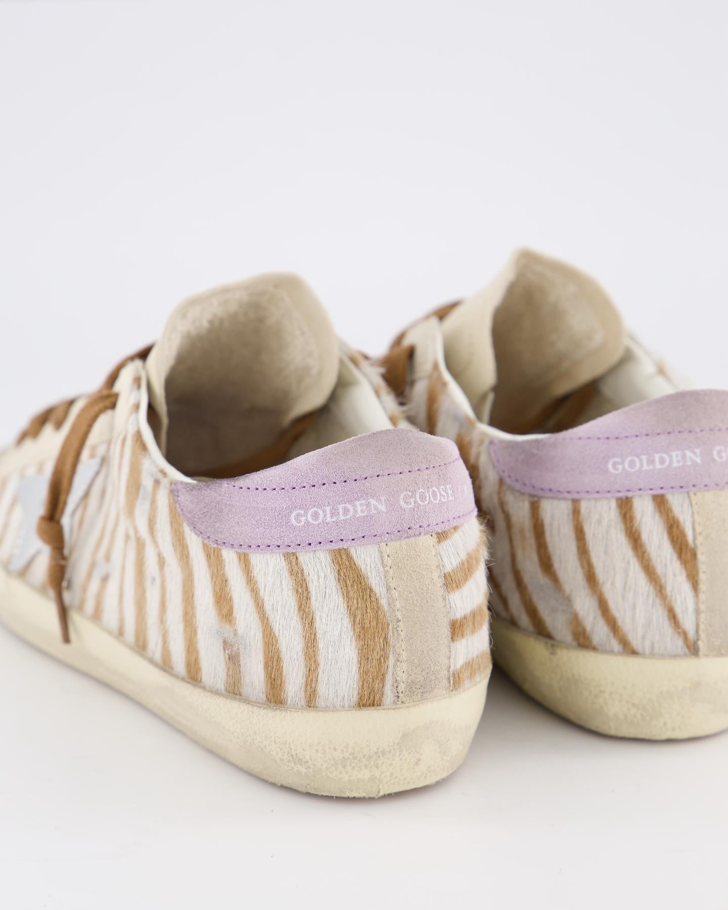 Dames Super-Star Sneaker Wit/Bruin