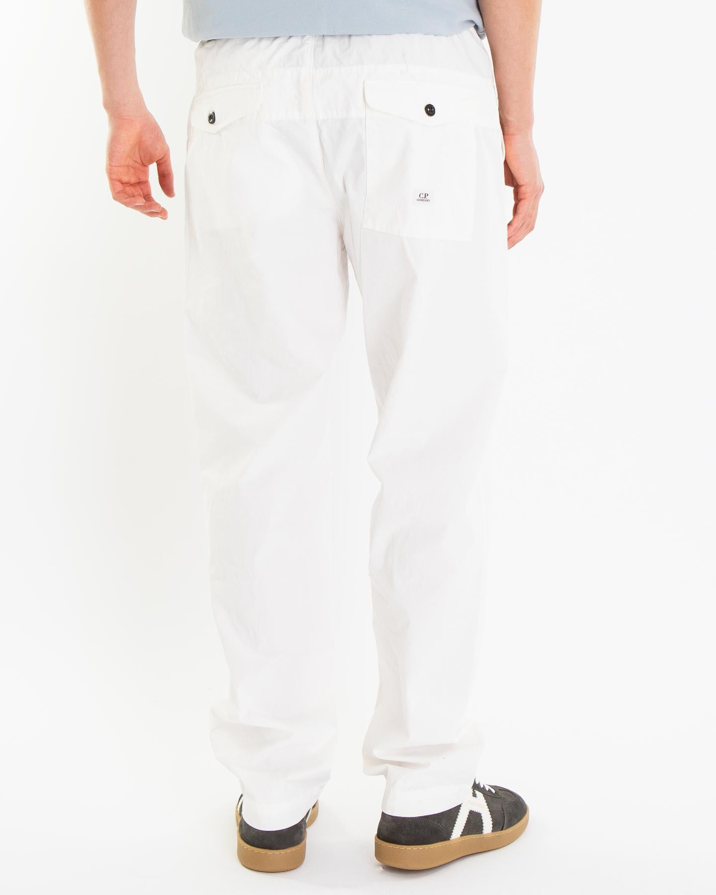 Heren Microreps Loose Pants Wit